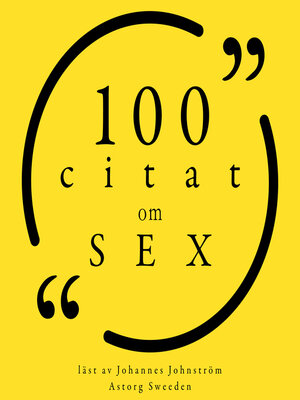 cover image of 100 citat om sex